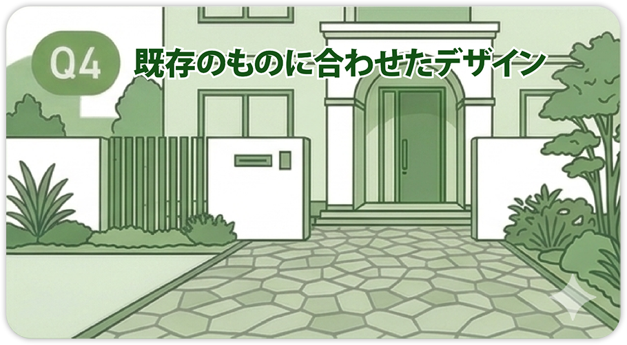既存のものに合わせたデザイン